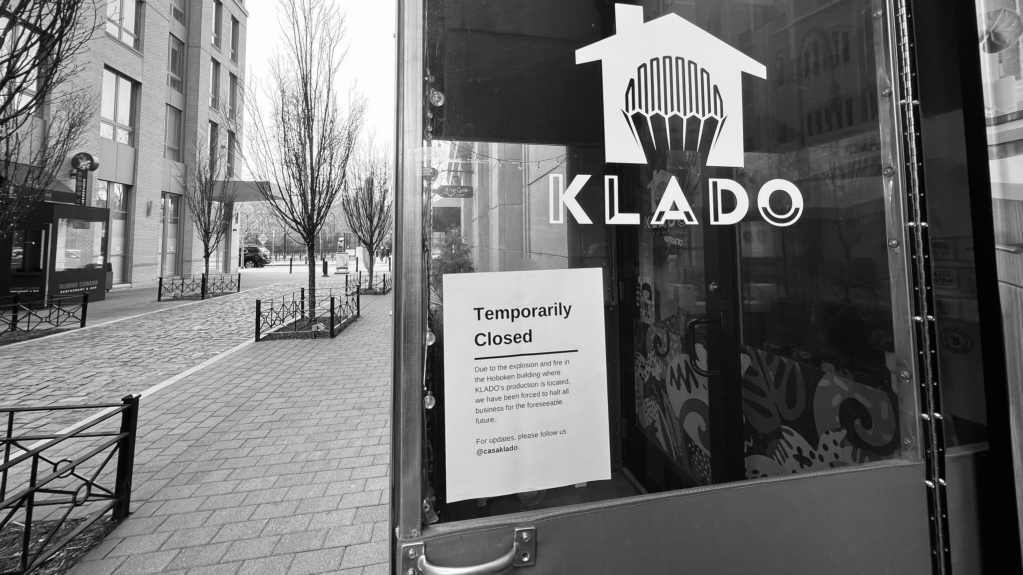 KLADO Jersey City Retail Temporarily Closed Due to Hoboken Fire